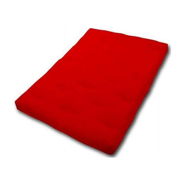 Donco Kids Futons PD-F8RED 8 in. Liberty Full Size Futon Mattress - Red