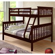 Donco Kids Hilde Mission Twin over Full Bunkbed, Twin over Full, Cappuccino