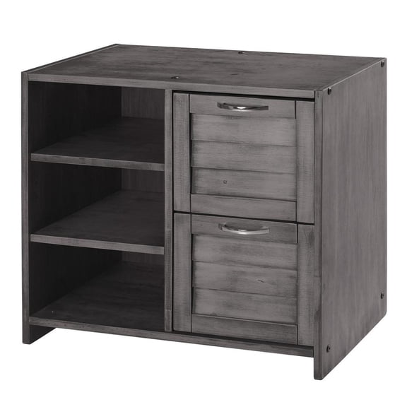 Donco Trading Louver 2 Drawer Chest/Shelves (Rta)