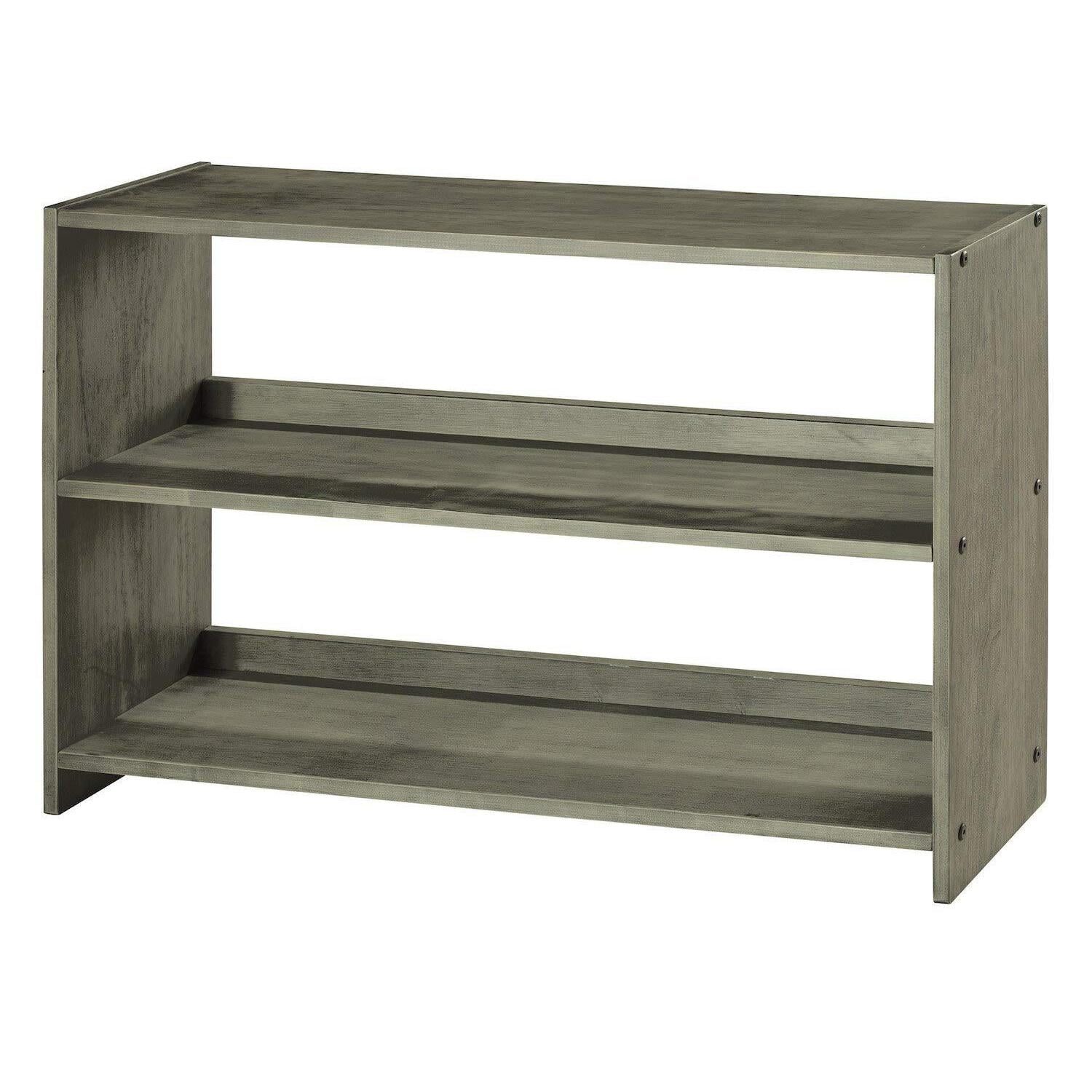 Antique Grey Pine Wood Kids Bookcase