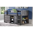 thumbnail image 1 of Donco Kids Louver Twin Antique Grey Modular Low Loft Bed - Configuration A, 1 of 2