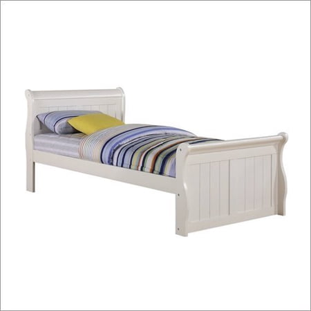 Donco Sleigh Bed - White