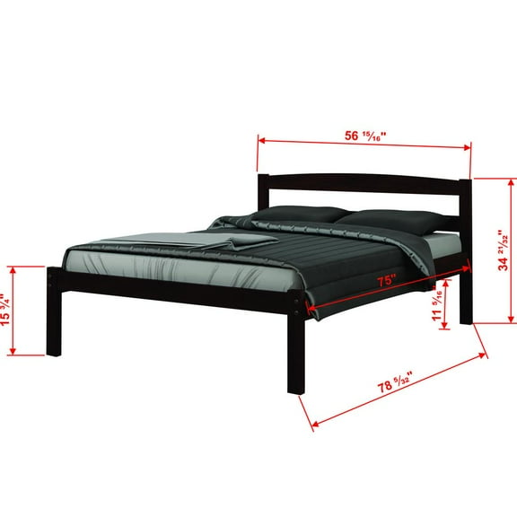 Donco Trading Full Econo Bed W/Twin Trundle Bed