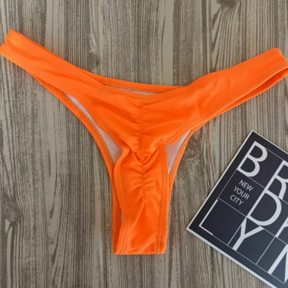 DondPO Bikini Sets for Women Thong Bikini Beachwear Size Women Plus Swimsuit Swimjupmsuit Swimwear Print Padded Swimwears Tankinis Set Two Piece Swimsuit for Women Micro Bikini Orange L