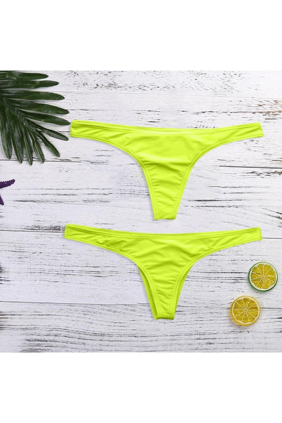 Bikini Sets for Women Thong Bikini Beachwear Size Women Plus Swimsuit Swimjupmsuit Swimwear Print Padded Swimwears Tankinis Set Two Piece Swimsuit for Women Micro Bikini Yellow 4XL