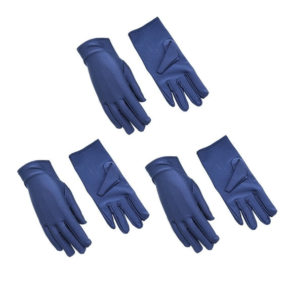 DondPO Black Sheer Gloves 3 Pairs Cotton Gloves Resuable Soft Works Glove Or Moisturizing Hands Jewelry Archival Costume Inspection Gloves For Women satin gloves Clearance!