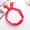 thumbnail image 1 of DondPO Dot Bow Headbands for Women Girls Bunny Ears Knotted Hairband Red Bow Polka Dot Headbands for Women Fashion Vintage Girls Hair Accessories Red, 1 of 2