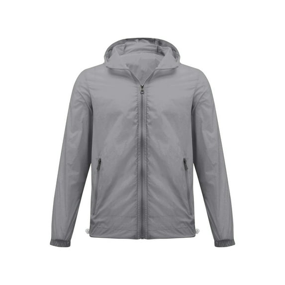 DondPO Jackets for Women Summer and Autumn Men and Women's Lightweight Windproof and Clothes Are Comfortable Rain Coats for Women Womens Rain Jacket wirh Hood Gray 3XL
