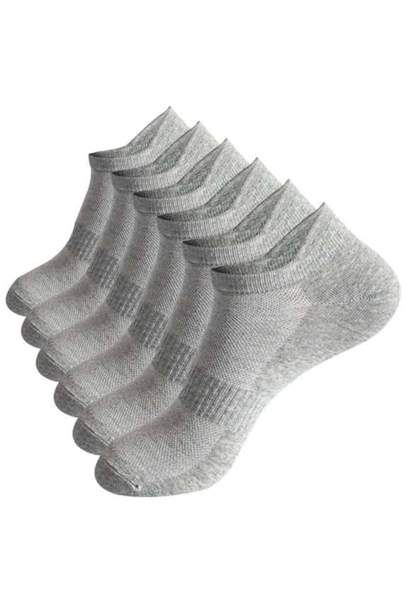 Mens Athletic Socks 3 Pairs Of Men's Summer Sports Casual Solid Color Breathable And Sweat Absorbing Thin Socks Ankle Socks Mens Socks Gray L