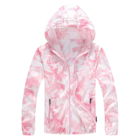 DondPO Mens Raincoats Waterproof With Hood Women Rain Jacket Rain Jacket Raincoat For Women Lightweight Rain Jacket Women Windbreaker Jacket Women Mens Lightweight Rain Jacket Pink S