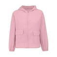 thumbnail image 1 of DondPO Packable Rain Jacket Women Men Rain Jackets Waterproof With Hood Rain Jacket Women Womens Plus Size Rain Jacket With Hood Womens Rain Jackets Womens Rain Coat Pink L, 1 of 9