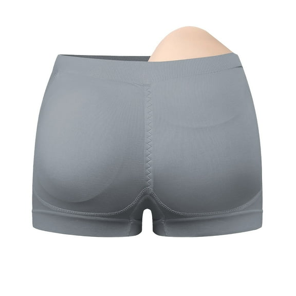DondPO Padded Butt Shapewear for Women Padded Shapewear Butt Lifter Shapewear Butt Lifting Panties Padded Underwear for Women Padded Panties Panties with Butt Pads Built In Gray S