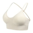 thumbnail image 1 of DondPO Racerback Sports Bras for Women Compression Sports Bras for Women Womens Workout Yoga Tops Push Up Sports Bra Athletic Running Workout Bra Sports Bras for Women Beige L, 1 of 3