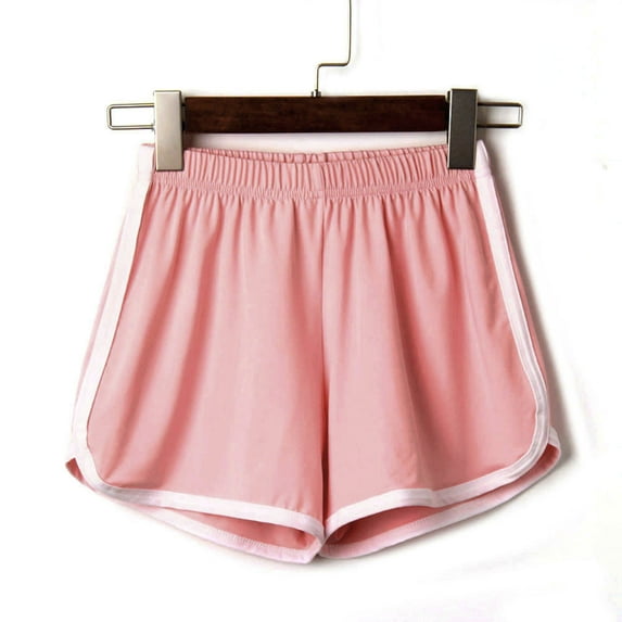 DondPO Shorts for Women,Gym Shorts Women Fashion Women Lady Summer Sport Shorts Beach Short Pants Workout Shorts Women,Womens Pants,Pink Pants S