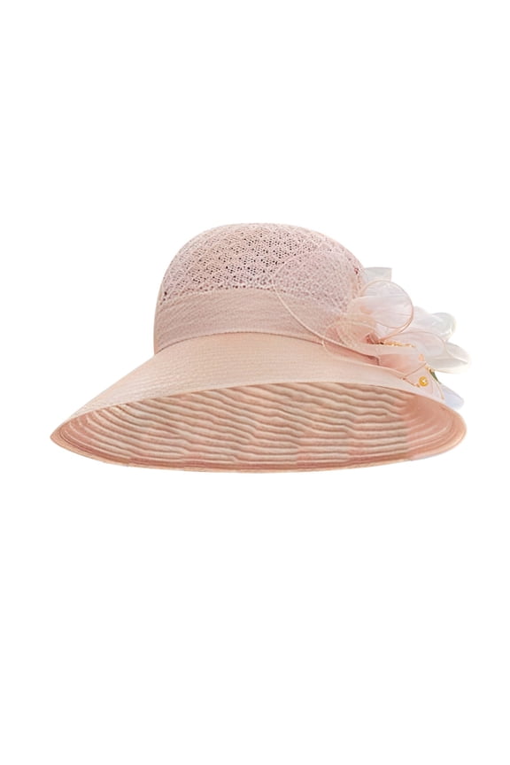 Wedding Hat Women‘s Female And Small Holiday Spring Summer Foldable Hat Women Church Hats Derby Hats