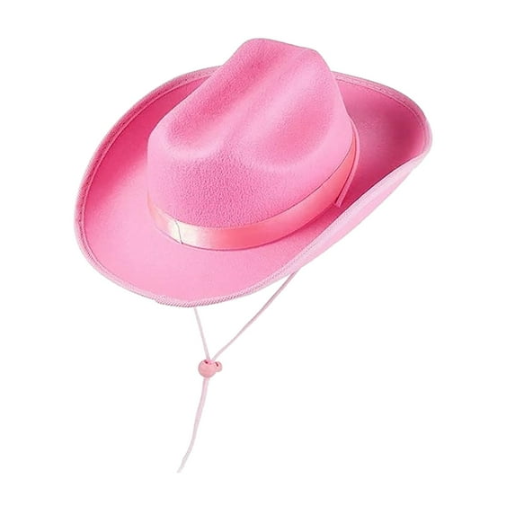 DondPO Western Cowgirl Hat Cowboy Hat Wide Brim Hats Hats For Fancy Dress Dress Up Party Cowboy Hat Straw Cowboy
