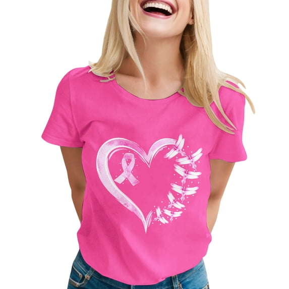 DondPO Women's T-Shirts Women Elegant Casual Printed Short Sleeve V Neck T Shirt tops Shirts for Women Womens tops Purple M