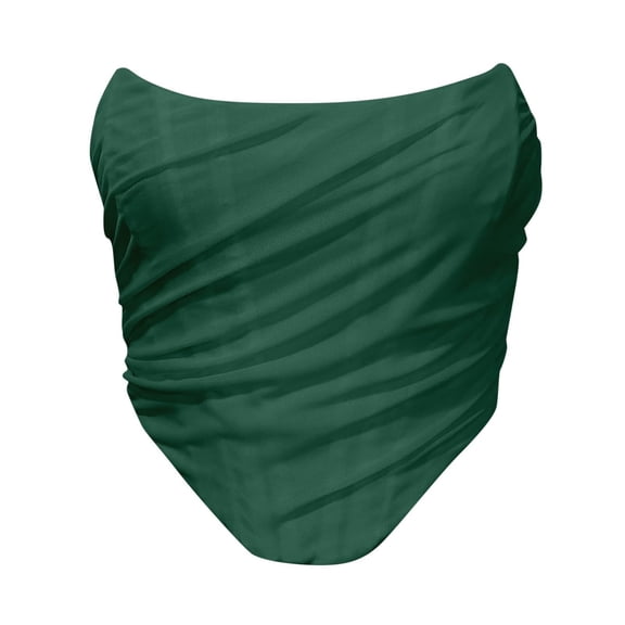 DondPO Womens Corset,Corset Top Womens Bustier Tops For Women,Corset Tops for Women,Plus Size Corset Green L