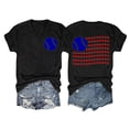 thumbnail image 1 of DondPO Womens Summer Tops Women's Spring/summer Baseball Print Loose T Shirt Short Sleeve Top Womens Graphic T Shirts Cotton Shirts for Women, 1 of 3