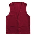 thumbnail image 1 of DondPO Womens Vest Adult Postulant Activity Vest Supermarket Vests Clerk Workwear Women's Outerwear Vests Vest Women Trendy Red M, 1 of 4
