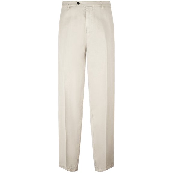 Dondup Tailored Neutrals Trousers With Classic Straight-Leg Cut (Men's)