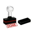 thumbnail image 1 of Uxcell Black Plastic Stamp Self Inking Red Ink Office Stamps Pre Inked Message Stamp 1.8'' x 0.8'' Done, 1 of 6