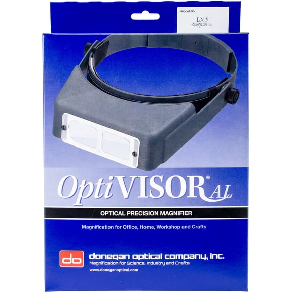 Donegan OptiVISOR LX Binocular Magnifier-Lensplate #5 Magnifies 2.5x At 8"