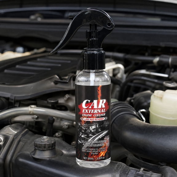 Donemore Car Engine Bay Cleaner 100ml 7x2 Inch Engine Care for Home Kitchen Bathroom Daily Care for Daily Use Home Gift Giving for Winter Driving Vehicle Care