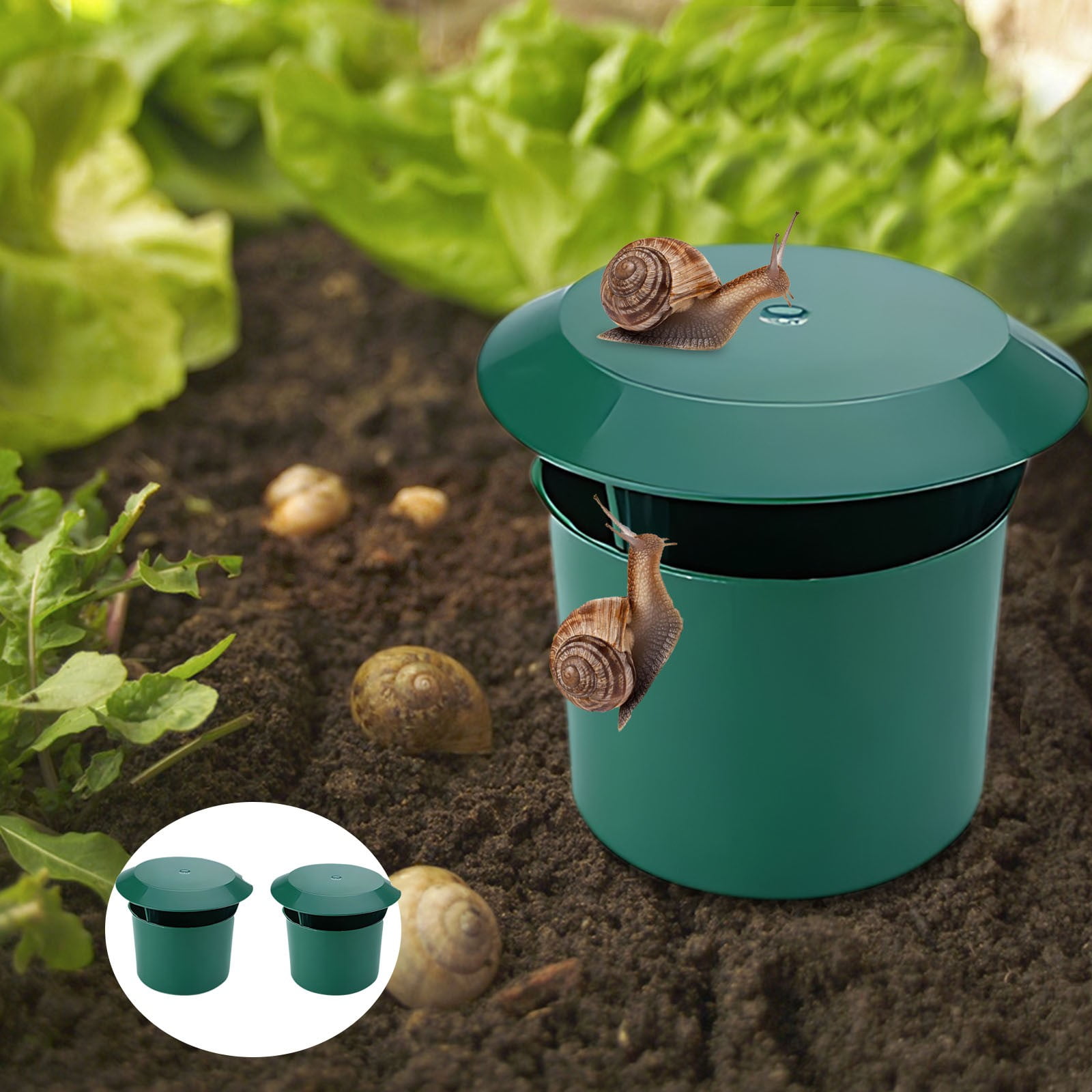 Donemore Garden Safe Slug & Snail Bait, Plastic Snail Trap, to Kill