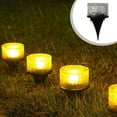 Donemore Garden Solar Powered Disk Lights, Solar Ground Lights