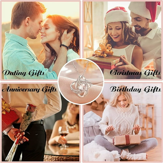 Donemore Heart Pendant Necklace for Women Christmas Valentine's Mothers Day Jewelry Gifts For Her Mother Wife Necklace Gift