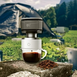 Camping Essentials Portable Stainless Steel Single Cup Drip Coffee Maker White Walmart