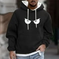 thumbnail image 1 of Donemore Men Casual Fashion Printed Pullover Drawstring Long Sleeve Hooded Sweatshirts, 1 of 5