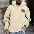 thumbnail image 1 of Donemore Men Casual Fashion Printed Pullover Drawstring Long Sleeve Hooded Sweatshirts, 1 of 5