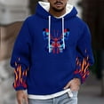 thumbnail image 1 of Donemore Men Casual Fashion Printed Pullover Drawstring Long Sleeve Hooded Sweatshirts, 1 of 5