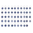 thumbnail image 1 of BESTONZON 50Pcs  Aluminium Alloy Storage Tags Metal Numbers Plates Luggage ID Tags Key Ring Labels(Blue, Number 1-50), 1 of 5