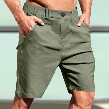 Cargo Shorts For Men Loose Fit Vintage Lightweight Cargo Shorts Solid Color Work Shorts Casual Outdoor Shorts For Men