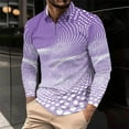 thumbnail image 1 of Donemore Men's Casual Long Sleeve Printed Half-Zip Pullover Collar Shirt with Trendy Design for Comfortable and Versatile Styling, 1 of 5