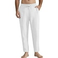 thumbnail image 1 of Donemore Men's Casual Outdoor Loose Fit Straight Leg Beach Pants with Drawstring Waist Solid Color Comfortable Elastic Trousers for Relaxed Style, 1 of 5