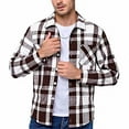 thumbnail image 1 of Donemore Men's Casual Vintage Collar Long Sleeve Shirt - Classic Button-Up Design for Daily Wear, Retro Loose Fit Blouse for Urban Commute, 1 of 8