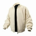 thumbnail image 1 of Donemore Men's Casual Workwear Jacket Long Sleeve Flight Bomber Design Lightweight Fashionable No Hood Outdoor Coat, 1 of 8