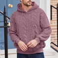 thumbnail image 1 of Donemore Men's Cozy Fleece Hoodie with Pockets, Long Sleeve Pullover Double-Sided Soft Thermal Lined Casual Streetwear, 1 of 4