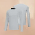 thumbnail image 1 of Donemore Men's Fashion Casual Solid Color High-Stretch Long Sleeve Sweatshirt Sports Running Fitness Training Top Simple Versatile Comfortable Menswear, 1 of 7