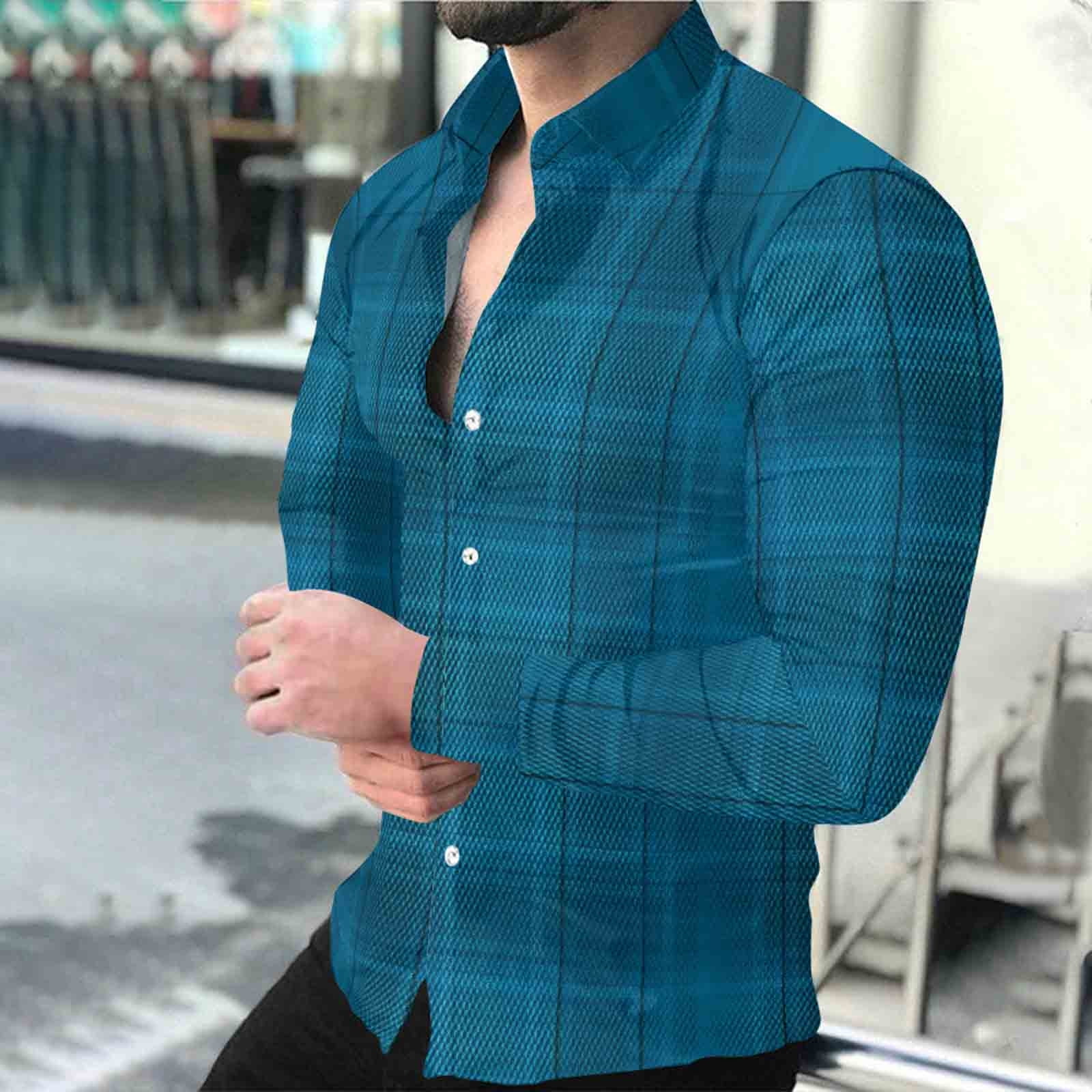 Donemore Men's Long Sleeve ButtonDown Collar Checkered Shirt Classic — free download