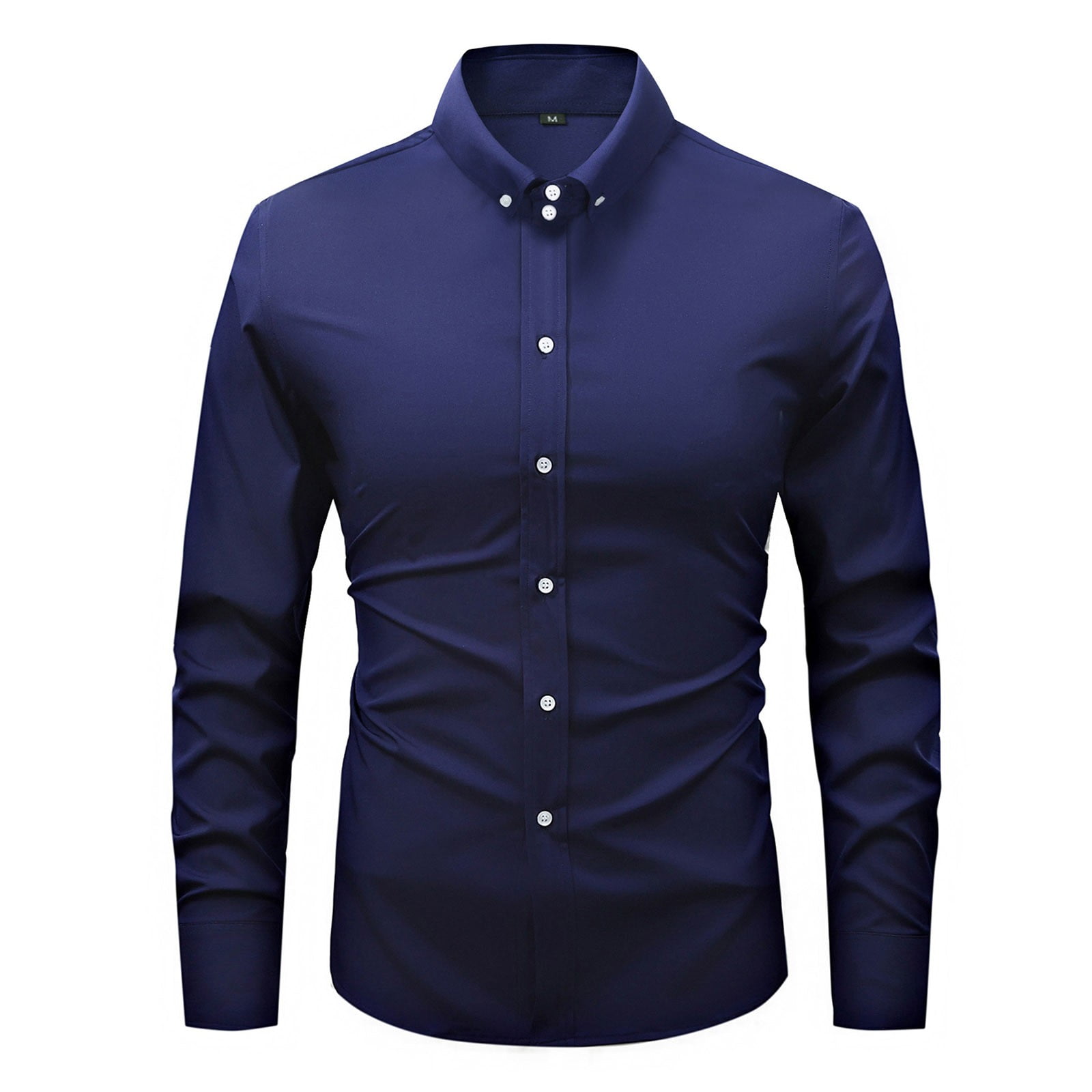 Long sleeve casual shirt with buttons for men main image 0