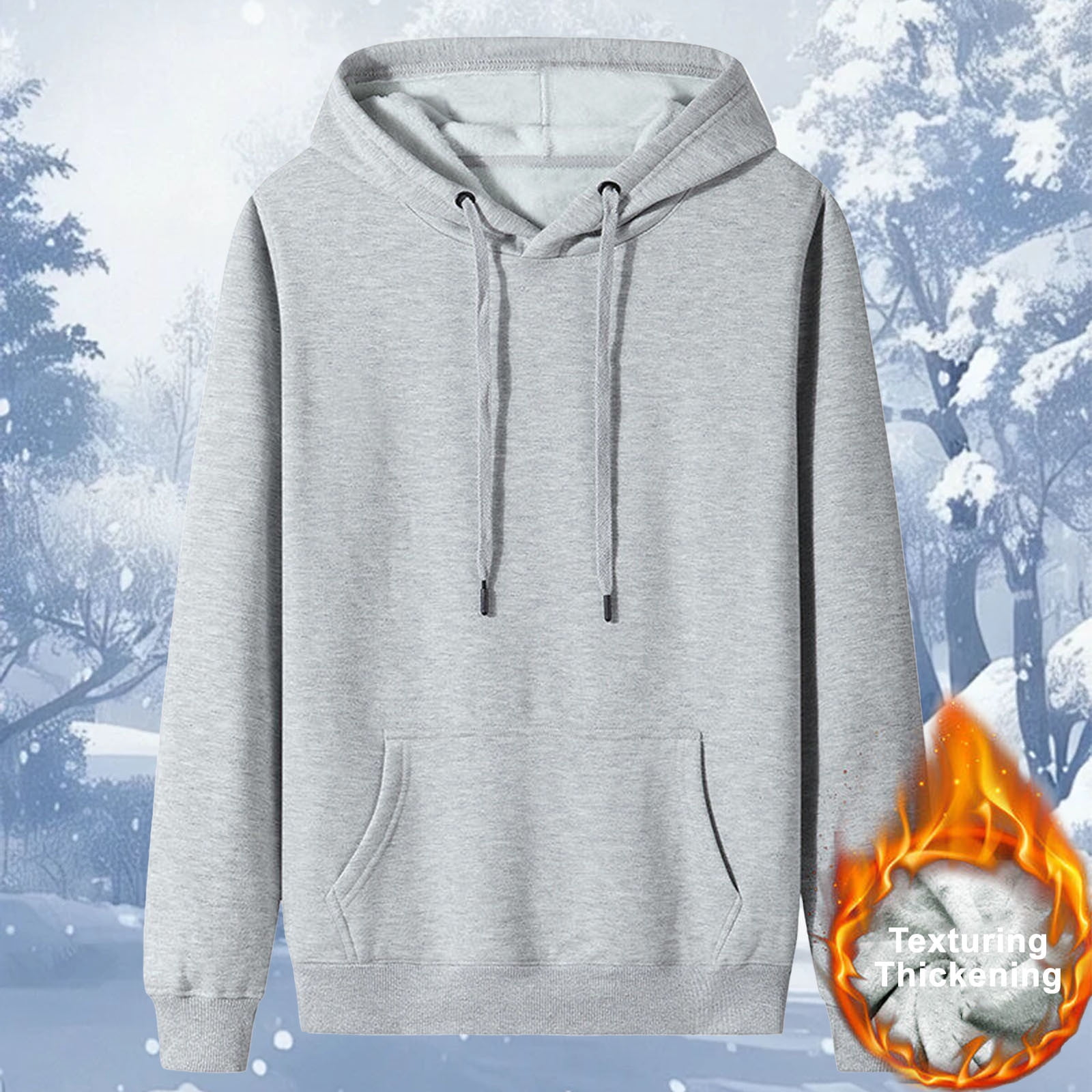 Men's Lightweight Hooded Graphic Long Sleeve T-Shirt main image 1