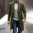 thumbnail image 1 of Donemore Men's Long Wool Coat Double-Breasted Notched Lapel Jacket with Pockets Vintage Gentleman's Cut Overcoat, 1 of 7