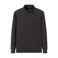 thumbnail image 1 of Donemore Men's Mock Two-Piece Collar Sweater Autumn Winter Solid Color Warm Long Sleeve Knitwear Fashion Casual Comfortable Versatile Top, 1 of 5