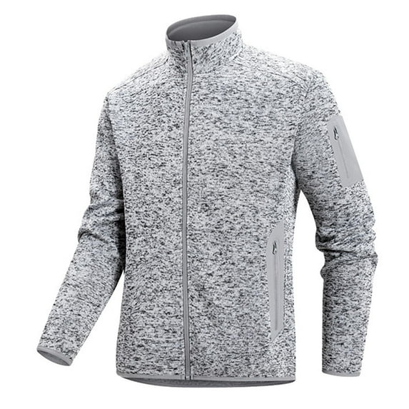 Donemore Men's Outdoor Windbreaker Lightweight Zippered Pockets Long Sleeve Running Fitness Jacket with Inner Pocket