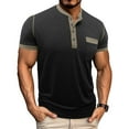 thumbnail image 1 of Donemore Men's Short Sleeve Round Neck T-Shirt, Solid Color Casual Top, Breathable Summer Daily Wear Versatile Mens Clothing, 1 of 6
